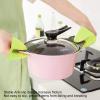2Pcs Mini Silicone Oven Mitts Gloves Anti Slip Anti Scald Insulated Thickened Kitchen Cooking view 4