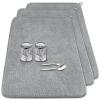 3 Pcs XXL Dish Drying Mats,Absorbent Microfiber Drainer Mat,Large Size Kitchen Counter Pads for Coffee,Rack,Under Sink,Draining Racks,Countertops,Pinstripe(Gray,2417") view 1