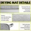 3 Pcs XXL Dish Drying Mats,Absorbent Microfiber Drainer Mat,Large Size Kitchen Counter Pads for Coffee,Rack,Under Sink,Draining Racks,Countertops,Pinstripe(Gray,2417") view 3