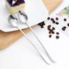 SagaSave 5 Pcs Long Handle Spoon Coffee Stirrer Stainless Steel Iced Teaspoon for Milks Tea Mixing Cocktail Stirring Cold Drink (Round Head Spoon) view 4