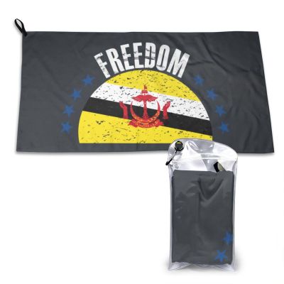 SIYTUAU The Brunei Flag and Freedom Towels for Bathroom 16x31.5 in Ultra Soft Quick Drying Bath Towels Hand Towels Camping Fitness Beach Towel