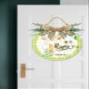 Boylee Spring Wreaths Sign for Front Door Farmhouse Spring Door Hanger Decor Rustic Wooden He Is Risen Hanging Door Wall Sign for Spring Seasons Holiday 12In, Springsign9 view 2