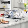 Freewander Blue Peony Grill Pan Dust Cover Electric Griddle Cover Durable Polyester Tabletop Griddle Protective Cover Anti Pollution Kitchen Appliance Home Decor Supplies view 3