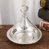 IMIKEYA Ramadan Trays Eid Mubarak Plates Moon Ramadan Tray Food Storage Container Arab Candy Box Ramadan Activity Tray Eid Cookie Trays for Eid Party Supplies, Silver view 4