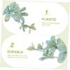 Cabilock Mini Fake Plants Succulent Decor Fake Plant Decor Rattan Flower Arrangement view 2