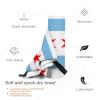 SIYTUAU Flag of Chicago Illinois Towels for Bathroom 16x31.5 in Ultra Soft Quick Drying Bath Towels Hand Towels Camping Fitness Beach Towel view 3