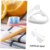 Amosfun Electric Toothbrush Holder Set Toothbrush White Round Stand Dust Cap Included Easy to Clean for Bathroom Organization view 3