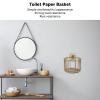 Locadence Storage Baskets, Strong Load Resistance Metal Toilet Tank Shelf Cabinet Organizer, Bathroom Toilet Tissue Holder Basket for Bathroom Wall view 2