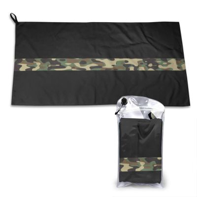 SIYTUAU Thin Camo Line Flag Towels for Bathroom 16x31.5 in Ultra Soft Quick Drying Bath Towels Hand Towels Camping Fitness Beach Towel