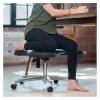 Luo Yi - CN Managerial Chairs, Cross-Leg Chair Computer Desk Office Seating Sitting Without Sitting Easy Chair Monkey Squat Monkey Stool Dormitory Stool Squat (Color : A) view 2