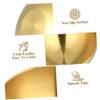 Amosfun Salad Bowl Food Grade Bowl Mixing Serving Bowl Stainless Steel Noodle Bowl Deeper Edge for Salads Soup Rice Cereal Golden view 3
