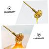 IMIKEYA 5pcs Delicate Honey Dippers Stainless Steel Stirring Sticks for Cocktails Tea and Coffee view 4
