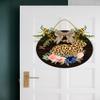 Boylee Spring Wreaths Sign for Front Door Farmhouse Spring Door Hanger Decor Rustic Wooden Happy Easter Hanging Door Wall Sign for Spring Seasons Holiday 12In, Springsign12 view 2