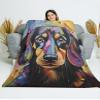 CAPITUNEISKINEPA Dachshund Mix Dog Gifts Blanket Gift Decorative Throw Blankets Soft Throw Blanket 50" x 60" view 4