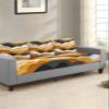 Abstract Orange Stretch Couch Sofa Cushion Covers,Sectional/Individual/L/T Shape Sofa Couch Slipcover Furniture Slip Cover with Elastic Bottom,Ombre Geometric Black White Coastal Waves M Size 1-PC view 2
