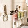 Tooth Cup Toothbrush Shelf Rack Tooth Brushing Cup Wall Hanging Family Mouthwash Cup Toothware Hanging Rack Free Punch Washing Table view 3