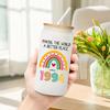 30th Birthday Gifts for Women, Rainbow Gifts, Best Gifts for 30 Year Old Women, 30th Birthday Gift Ideas, 30 Year Old Birthday Frosted Glass With Bamboo Lid And Straw, 1994 Vintage 16 Oz Tumbler view 4