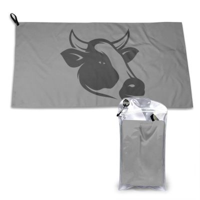 SIYTUAU Funny Cow Towels for Bathroom 16x31.5 in Ultra Soft Quick Drying Bath Towels Hand Towels Camping Fitness Beach Towel