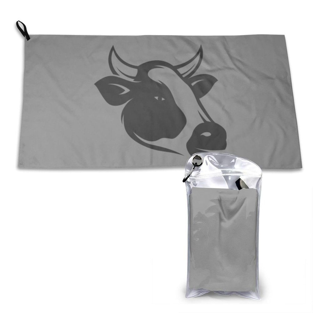 SIYTUAU Funny Cow Towels for Bathroom 16x31.5 in Ultra Soft Quick Drying Bath Towels Hand Towels Camping Fitness Beach Towel