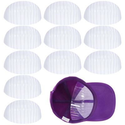 TOPPERFUN 25Pcs Hat Holders, 7.47x3.73in Baseball Cap Insert Former, Plastic Hat Display Stand With Transparent Lining, Home Store Baseball Cap Display Stand Fits Head Circumference 54cm
