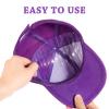 TOPPERFUN 25Pcs Hat Holders, 7.47x3.73in Baseball Cap Insert Former, Plastic Hat Display Stand With Transparent Lining, Home Store Baseball Cap Display Stand Fits Head Circumference 54cm view 3
