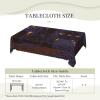 Tablecloth 5472 Inch Rectangular Decorative Stain Resistant Burlap Table Cloths Halloween Haunted Dining Tablecloths Washable Fabric Table Cover for Kitchen Party Wedding Picnic Farmhouse Decor view 3