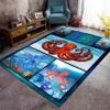 LHOMKCV Octopus Area Rug, 5x6ft, Marine Animal Themed Octopus Patchwork Rug, Coastal Ocean Background Decorative Carpet, Non-Slip Washable Indoor Floor Mat for Living Room Bedroom Entryway view 2