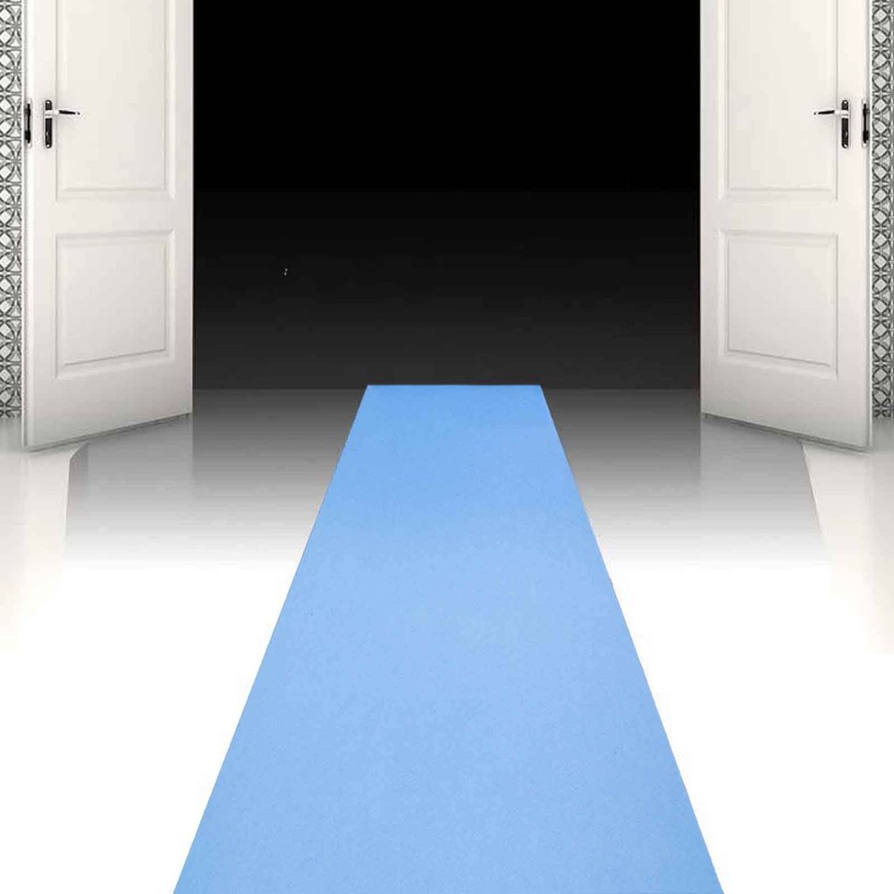 HomeLoft Basics Blue Aisle Runner for Wedding 30m Aisle Runner for Bride Wedding Ceremony Outside Royal Blue Carpet Aisle Runner for Party Graduation Birthday, 1.210m