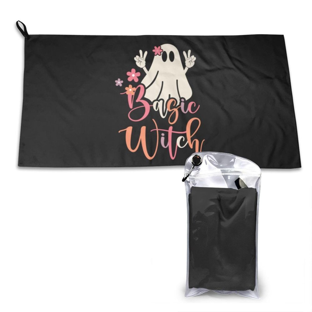 SIYTUAU Cute Halloween Towels for Bathroom 16x31.5 in Ultra Soft Quick Drying Bath Towels Hand Towels Camping Fitness Beach Towel