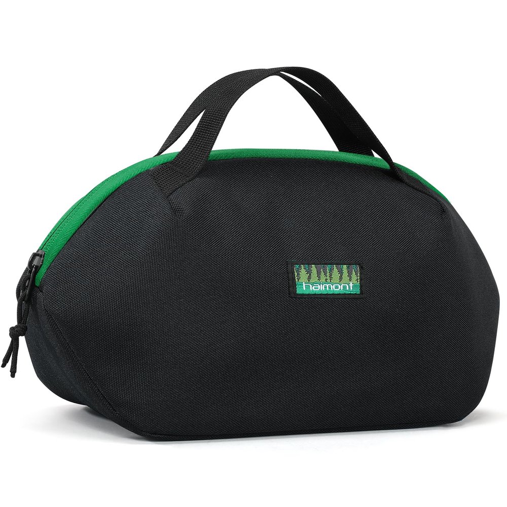 Haimont Freezable Snack Lunch Bag Reusable Freezer Mini Lunch Cooler, Small Insulated Bag Foldable for Work Travel Picnic, Black