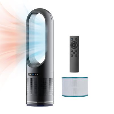 Faryuan 3 IN 1 Tower Fan, 31.5Inch Cooling & Heating Bladeless Fan with HEPA Filter 99.97%, Floor Fan Combo 80 Oscillating with Remote, 8H Timer for Indoor, Bedroom, Home Office Room