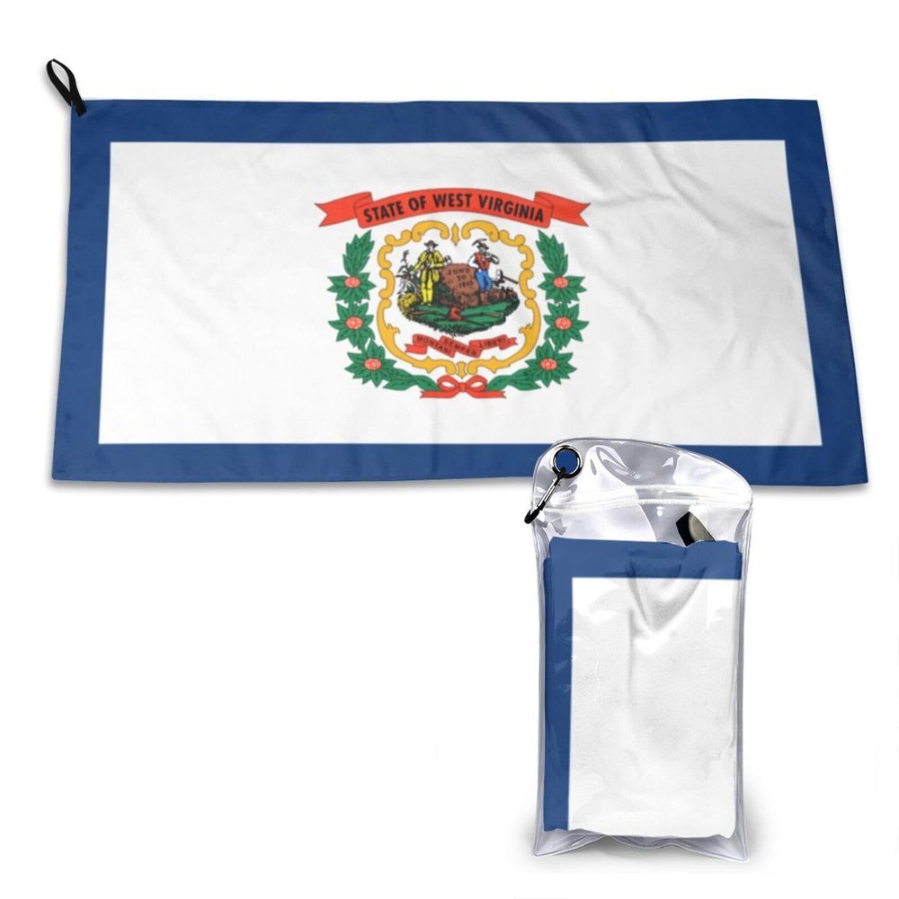 SIYTUAU Flag of West Virginia Towels for Bathroom 16x31.5 in Ultra Soft Quick Drying Bath Towels Hand Towels Camping Fitness Beach Towel