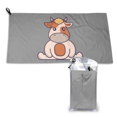 SIYTUAU Cute Cows Towels for Bathroom 16x31.5 in Ultra Soft Quick Drying Bath Towels Hand Towels Camping Fitness Beach Towel