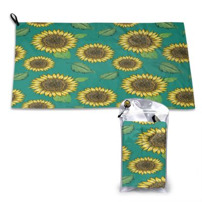 SIYTUAU Sunflower Seamless Towels for Bathroom 16x31.5 in Ultra Soft Quick Drying Bath Towels Hand Towels Camping Fitness Beach Towel