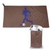 SIYTUAU Play Soccer Towels for Bathroom 16x31.5 in Ultra Soft Quick Drying Bath Towels Hand Towels Camping Fitness Beach Towel view 1