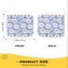 2 Packs Blue Daisy Floral Pot Holders Sets for Kitchen Oven Pan Plate Bowl Pads Heat Proof Mat with Hanging Loop Thick Terry Cloth Potholders For Cooking Baking White Blossom Watercolor Spring Summer view 3