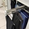 Extendable Pull Out Closet Rod-Wardrobe Pull-Out Trousers Rack,Steel Sliding Pants Hanger Rod,Easy Install Wardrobe Organizer,Space Saving Pull Out Hanger Bar,Load-bearing Up To (, 397mm view 1