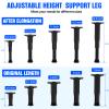 SKMYL Adjustable Height Center Bed Support Leg for Sagging Shelf, Furniture Legs for Frame,Slat and Riser, Adjustable Height 7"-13.5" (4PCS) view 3