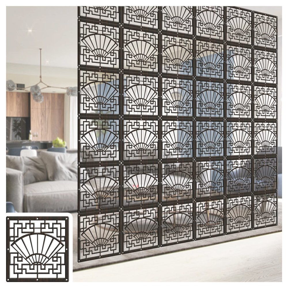 HJLKDYM Hanging Room Divider Panels, Waterproof Sitting-Room Partitions Panel Screen, DIY Panel Screens Partition for Home Hotel Office(50PCS)