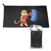 SIYTUAU Boxer Cat Towels for Bathroom 16x31.5 in Ultra Soft Quick Drying Bath Towels Hand Towels Camping Fitness Beach Towel view 1
