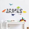 Custom Name Wall Decals,Dinosuar Wall Sticker,Peel And Stick Wall Decals for Nursery and Kids Room view 1