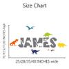 Custom Name Wall Decals,Dinosuar Wall Sticker,Peel And Stick Wall Decals for Nursery and Kids Room view 4
