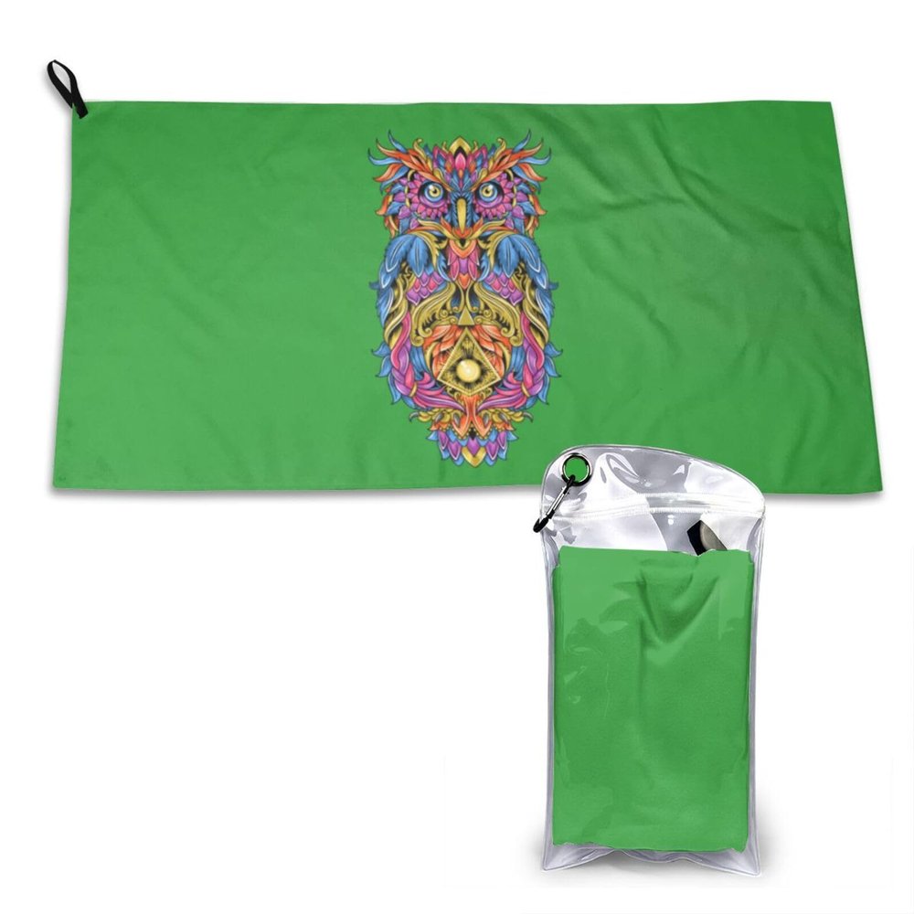 SIYTUAU Colorful Owls Towels for Bathroom 16x31.5 in Ultra Soft Quick Drying Bath Towels Hand Towels Camping Fitness Beach Towel