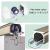 Ceiling Curtain Track Ceiling Mounted Curtain Rail for Curtains, Room Divider Curtains, Curtain Rail Aluminium Alloy Ceiling Curtain Track, Metal Heavy Duty Curtain Rod, Ceiling Shower Curtain Tracks view 3