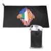 SIYTUAU Hand Tear Flag of Ireland Towels for Bathroom 16x31.5 in Ultra Soft Quick Drying Bath Towels Hand Towels Camping Fitness Beach Towel view 1