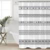 ZOE STORE Shower Curtains for Bathroom Accessories, Black White Geometric Polyester Fabric Bathtub Curtain with 12 Hooks, Modern Buffalo Plaid Abstract Art Waterproof Shower Curtains 54 x 78 Inches view 1