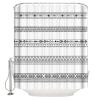 ZOE STORE Shower Curtains for Bathroom Accessories, Black White Geometric Polyester Fabric Bathtub Curtain with 12 Hooks, Modern Buffalo Plaid Abstract Art Waterproof Shower Curtains 54 x 78 Inches view 2