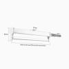 Extendable Pull Out Closet Rod-Wardrobe Pull-Out Trousers Rack,Steel Sliding Pants Hanger Rod,Easy Install Wardrobe Organizer,Space Saving Pull Out Hanger Bar,Load-bearing Up To ( view 2