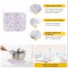 2 Packs Vintage Purple Flower Pot Holders Sets for Kitchen Oven Pan Plate Bowl Pads Heat Proof Mat with Hanging Loop Thick Terry Cloth Potholders for Cooking Baking Luxurious Elegant Spring Botanical view 2