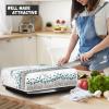 Freewander Electric Baking Pans Cover Foldable Grill Cover Stain Resistant Counter Top Griddle Appliance Water Proof Fabric for Home Kitchen Decor Universal Size, Blue Flowers Dragonfly Print view 4